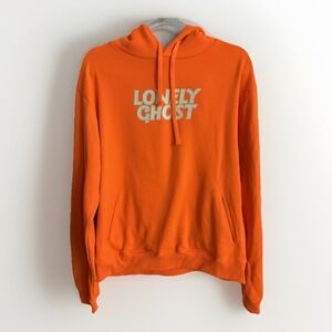 Lonely Ghost Neon Orange Men's Hoodie XL‎